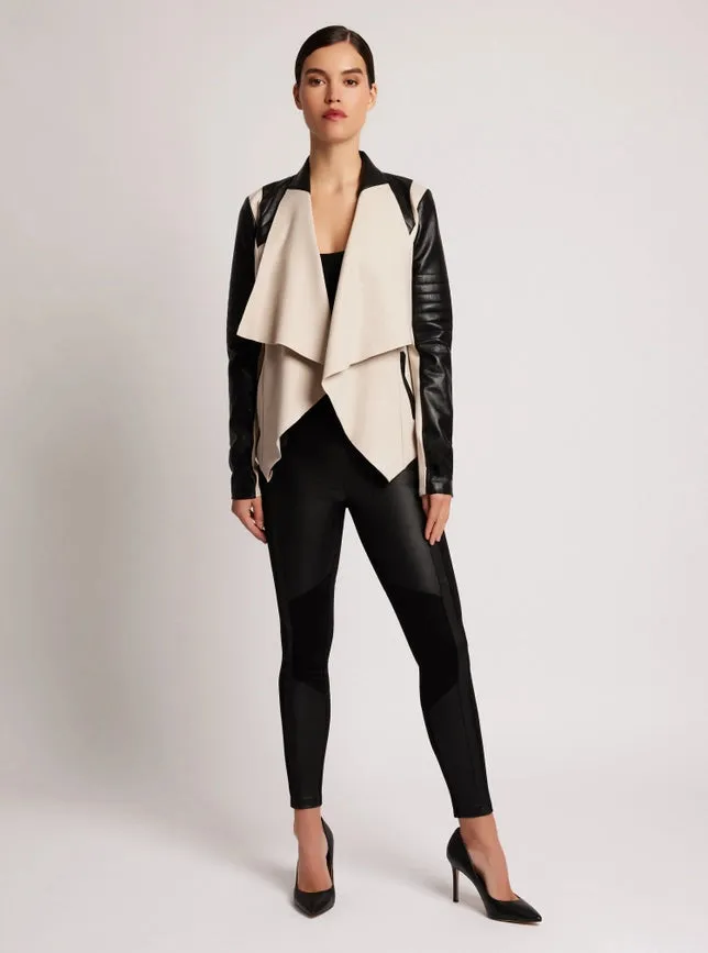 Drape Front Jacket - Clay